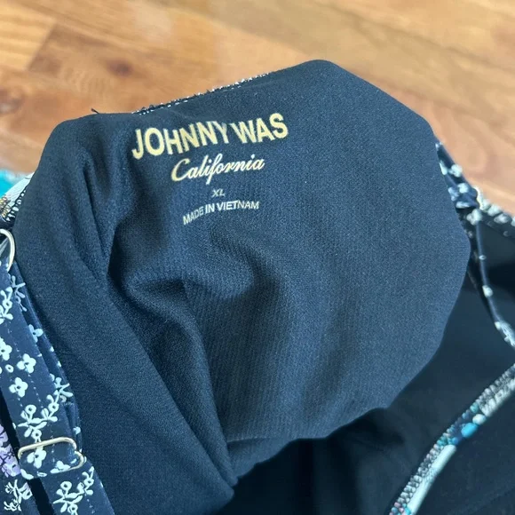 Johnny Was Mila Floral Ruched One-Piece Swimsuit sz XL adjustable straps - Picture 14 of 14